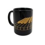 3D Keyboard Mug Black and Gold