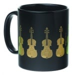 Violin Mug Black and Gold