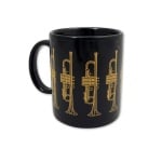 Trumpet Mug Black and Gold