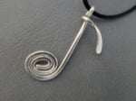 Sterling Silver Music Note Pendant