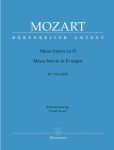 Missa brevis in D major, K. 194 (186h) - Vocal Score