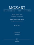 Missa brevis in D major, K. 194 (186h) - Vocal Score SSAA