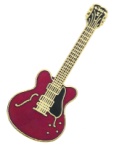 Gibson ES-335 Guitar Pin - Red