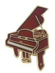 Grand Piano Pin - Rosewood