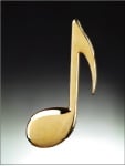 Gold 8th Note magnet