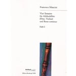 4 Sonatas, Volume 1 - Alto Recorder (or Flute or Violin) and Basso Continuo