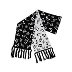 Music Notes Fine Knit Scarf, 66" x 9"