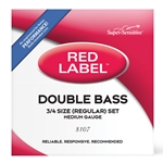 Super-Sensitive Red Label 3/4 Size Bass Medium Gauge String Set