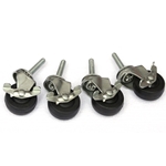 Set of 4 Non-Marking Casters
with Locking Brakes for Joia Tubes