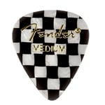 Fender 351 Shape Celluloid Guitar Picks, Checker, Medium, 12-pack