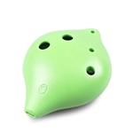 STL Ocarina 6-Hole Plastic Ocarina - Green