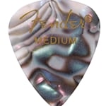 Fender Premium Celluloid 351 Shape Picks, Medium, Abalone, 12-Pack