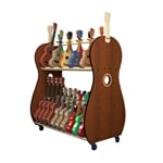 Mobile 30 Multi-Size Ukulele Storage Rack for Classrooms Ukes