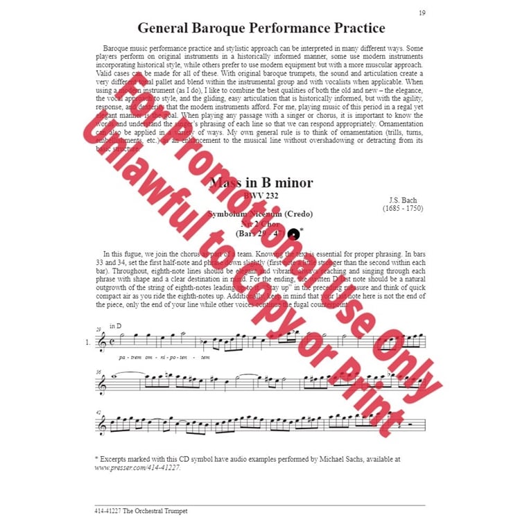 Orchestral Trumpet, The (Second Edition) for Book with CD by