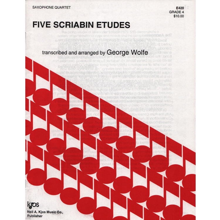 5 Scriabin Etudes - Sax Quartet