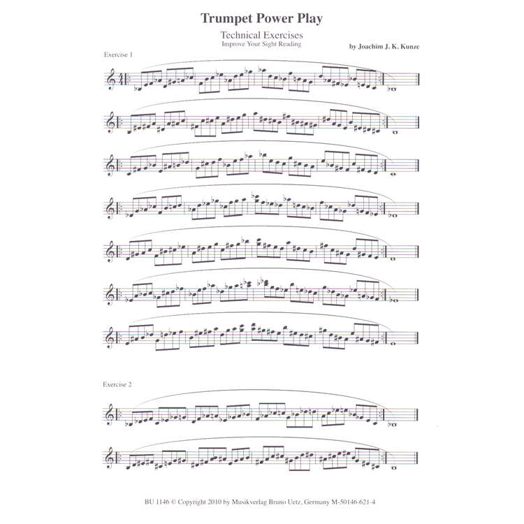 Groth Music Company Trumpet Power Play Volume 3 Technical Exercises to Improve Sight Reading