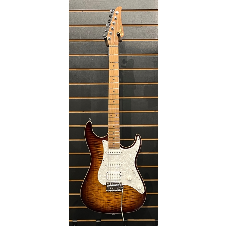 Groth Music Company - Suhr Standard Plus, Bengal Burst, Roasted Maple  fingerboard, HSS, SSCII, w/ Suhr Deluxe Gigbag