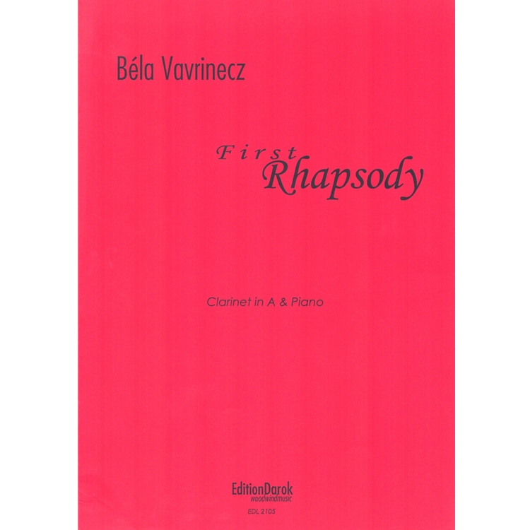 First Rhapsody - Clarinet in A and Piano