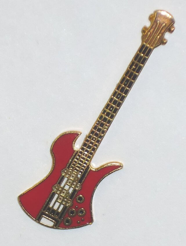 Bc Rich Mockingbird Bass Pin Red