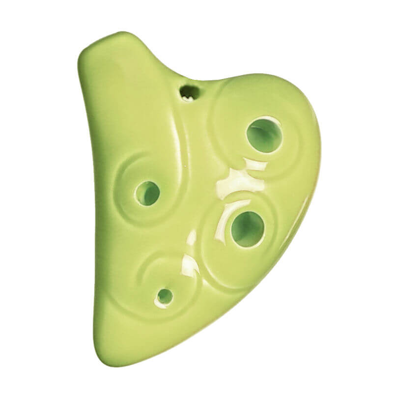 Groth Music Company STL Ocarina 6 Hole E Major Mini Necklace Ocarina Green Guava