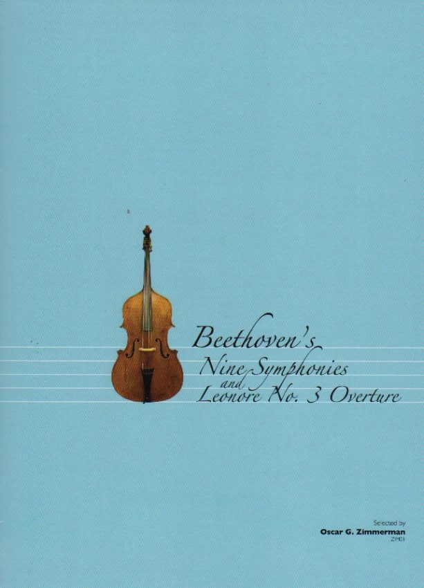 and　Leonore　Complete　Double　van　L.　Symphonies　Bass　M　Parts:　No.　Beethoven's　by　Beethoven　Sheet
