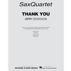 Thank You - Saxophone Quartet (SATB)