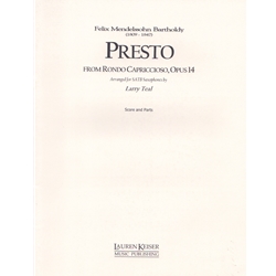 Presto from Rondo Capriccioso, Op. 14 - Saxophone Quartet (SATB)