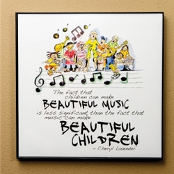 Beautiful Music, Beautiful Children - Framed Print