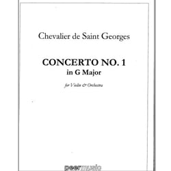 Concerto No 1 in G Major - Study Score