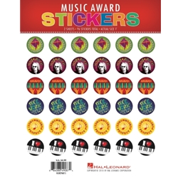 Music Award Stickers - Pack of 96 Stickers