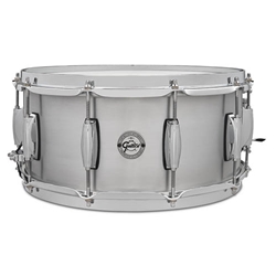 Gretsch Grand Prix Aluminum Snare Drum - 6.5x14 with Gretsch 302 Hoops