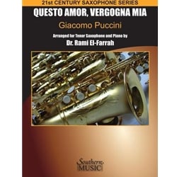 Questo Amor, Vergogna Mia - Tenor Sax and Piano