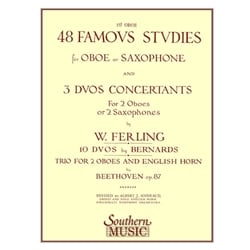 48 Famous Studies and 3 Duos Concertants, 1st Oboe - Oboe (or Saxophone)