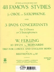 48 Famous Studies and 3 Duos Concertants, 2nd Oboe/English Horn - Oboe (or Saxophone)