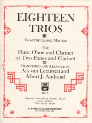 18 Trios - Flute, Oboe (or Flute), and Clarinet