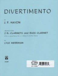 Divertimento - Clarinet Trio