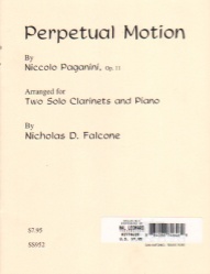 Perpetual Motion - Clarinet Duet and Piano