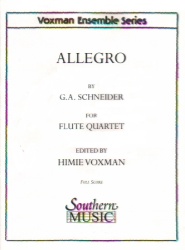 Allegro (from Quartetto in E-Flat, Op. 68) - Flute Quartet (Score)