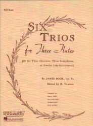 6 Trios for Three Flutes (or Violins), Op. 83 - Score