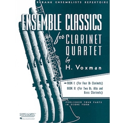 Ensemble Classics, Volume 1 (Score Format) - Clarinet Quartet