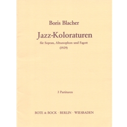 Jazz-Koloraturen - Soprano and Alto Saxophone, and Bassoon