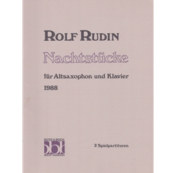 Nachtstücke (1988) - Alto Saxophone and Piano