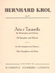 Aria and Tarantella, Op. 37 - Alto Sax and Piano
