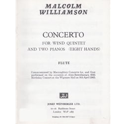 Concerto for Wind Quintet and Two Pianos - Woodwind Quintet Parts