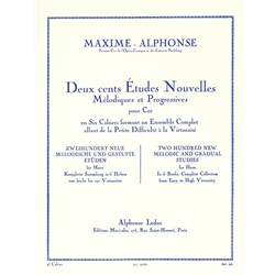 200 Etudes Nouvelles, Volume 4 - Horn