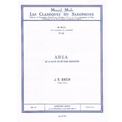 Aria from Suite in D Major - Alto Saxophone and Piano
