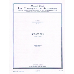Sonata No. 2 - Alto Sax and Piano