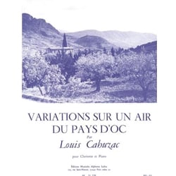 Variations Sur un Air Pays d'Oc - Clarinet and Piano