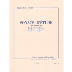 Sonate D'Etude - Solo Saxophone