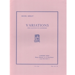 Variations Op.32 for Saxophone Quartet - Parts Only